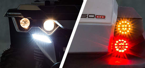 LED világitás az ATV-n